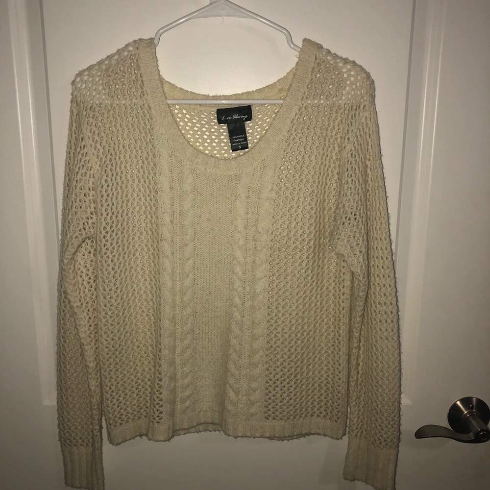 Cream chunky sweater!